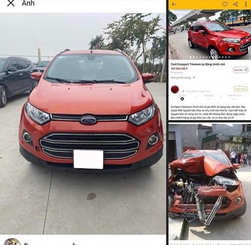 Ford EcoSport được showroom rao bán với cam kết không đâm đụng, dân tình soi ra tiểu sử tai nạn vỡ nát đầu - Ảnh 1.