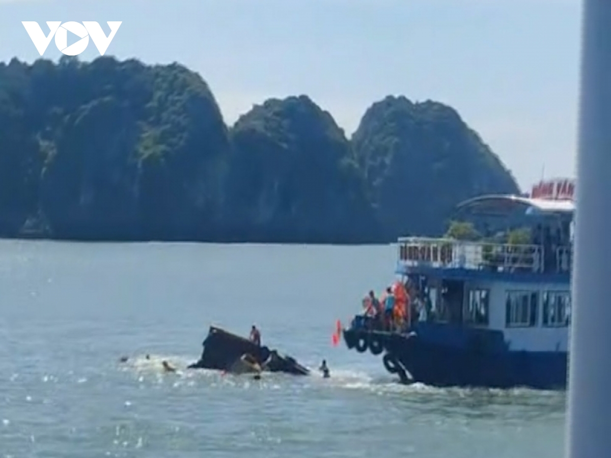 Vụ va chạm tàu du lịch trên vịnh Lan Hạ: 1 phụ nữ tử vong - Ảnh 1.