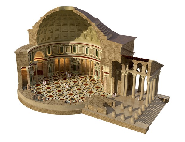 Đền thờ Pantheon - kiệt tác kiến trúc 2000 năm tuổi của đế chế La Mã cổ đại, 2 lần bị phá huỷ và lại hồi sinh - Ảnh 4.
