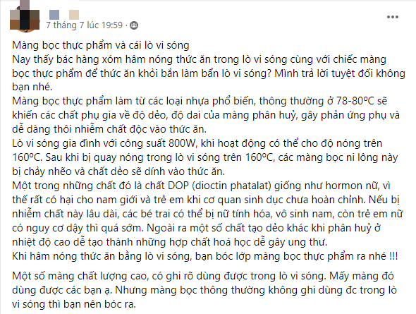 Có nên quay cả màng bọc thực phẩm với lò vi sóng? Rất nhiều người đang hiểu sai - Ảnh 1.