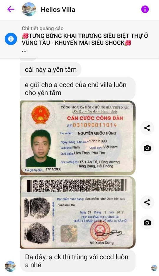  Công an vào cuộc vụ lừa đảo biệt thự ma Helios Villa Vũng Tàu  - Ảnh 1.