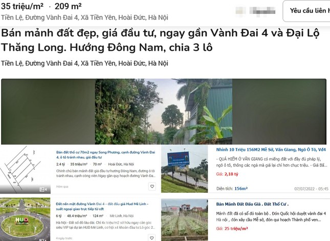 Nhà đất ăn theo quy hoạch đường Vành đai 4 nhảy múa dù vắng bóng nhà đầu tư - Ảnh 1.