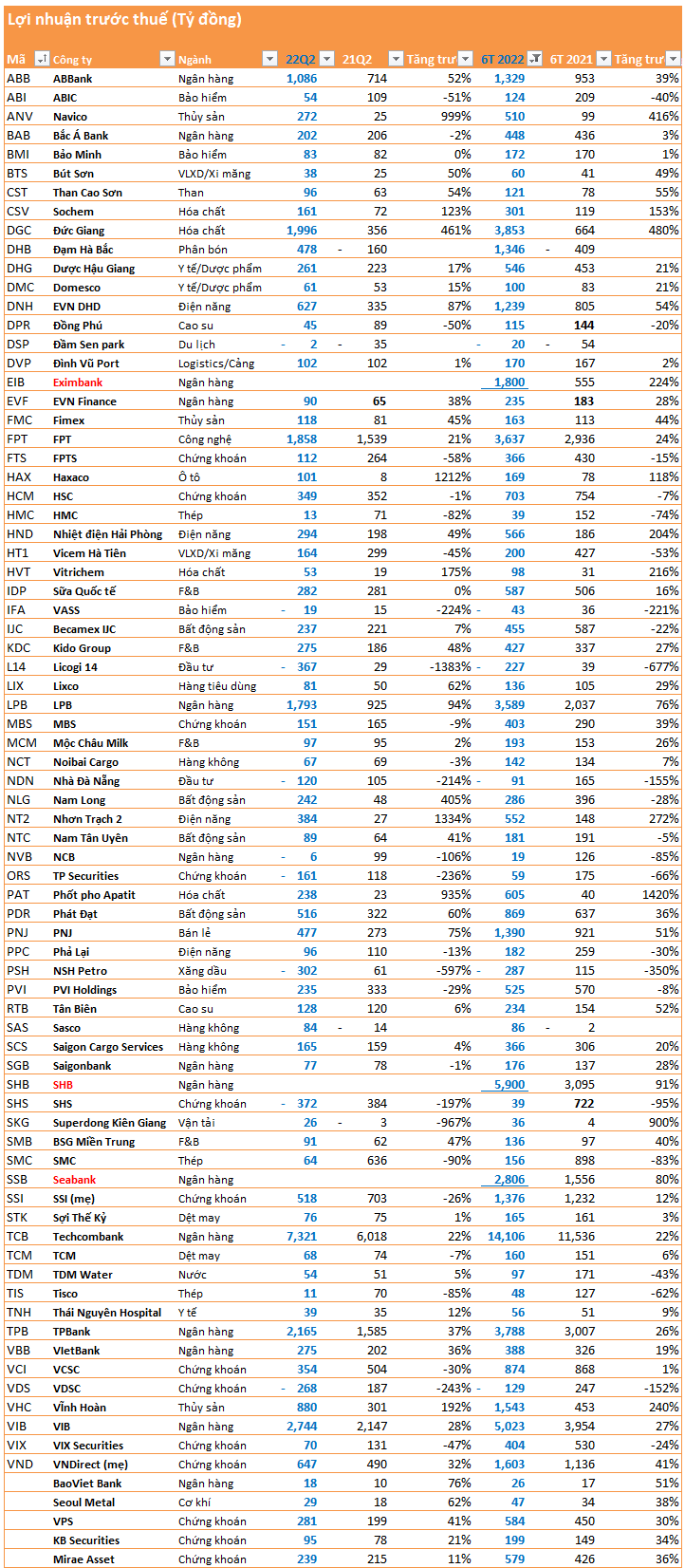 Cập nhật mùa BCTC quý 2: Loạt công ty chứng khoán, ngân hàng lớn đã công bố, nhiều doanh nghiệp vẫn đạt tăng trưởng cao - Ảnh 6.