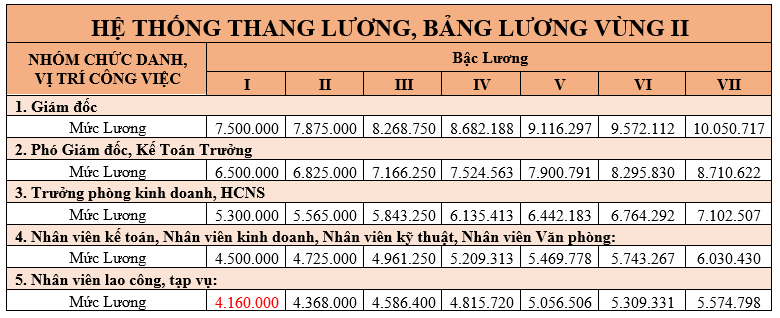 Cập nhật mẫu thang bảng lương mới nhất áp dụng từ ngày 1/7/2022 - Ảnh 3.