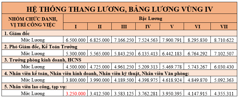 Cập nhật mẫu thang bảng lương mới nhất áp dụng từ ngày 1/7/2022 - Ảnh 5.