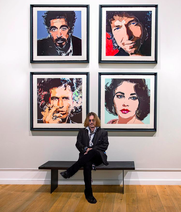  Johnny Depp bán các tác phẩm nghệ thuật được 3 triệu bảng chỉ trong vài giờ - Ảnh 1.
