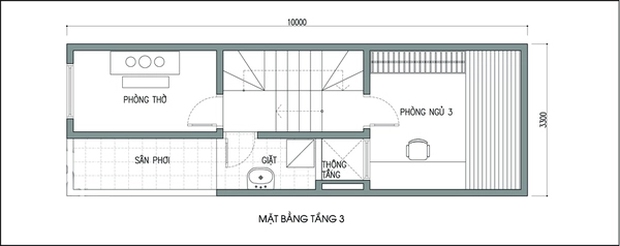 Tư vấn thiết kế và bố trí nội thất nhà ống 33m2 có giếng trời và nhiều cây xanh - Ảnh 3.