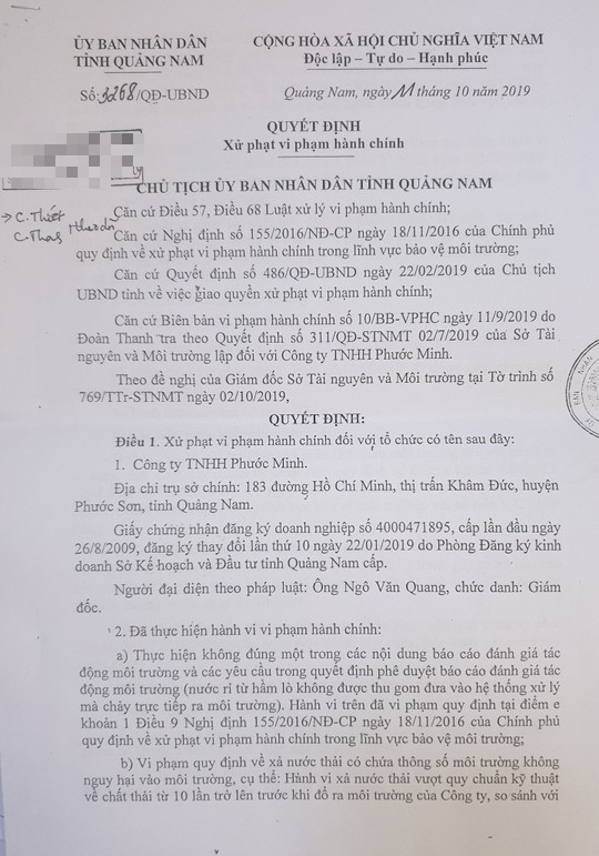 Quảng Nam yêu cầu công ty của đại gia vàng Ngô Văn Quang tạm dừng hoạt động - Ảnh 4.