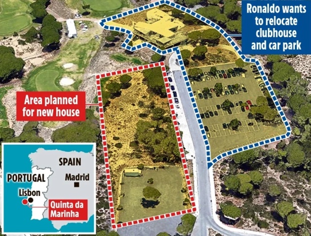 Bị che tầm nhìn, Cristiano Ronaldo muốn mua luôn sân golf cạnh nhà - Ảnh 2.