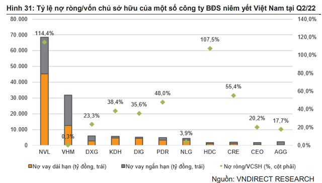 VNDirect: Không thấy rủi ro vỡ nợ của các công ty BĐS niêm yết trong ít nhất một năm tới - Ảnh 1.