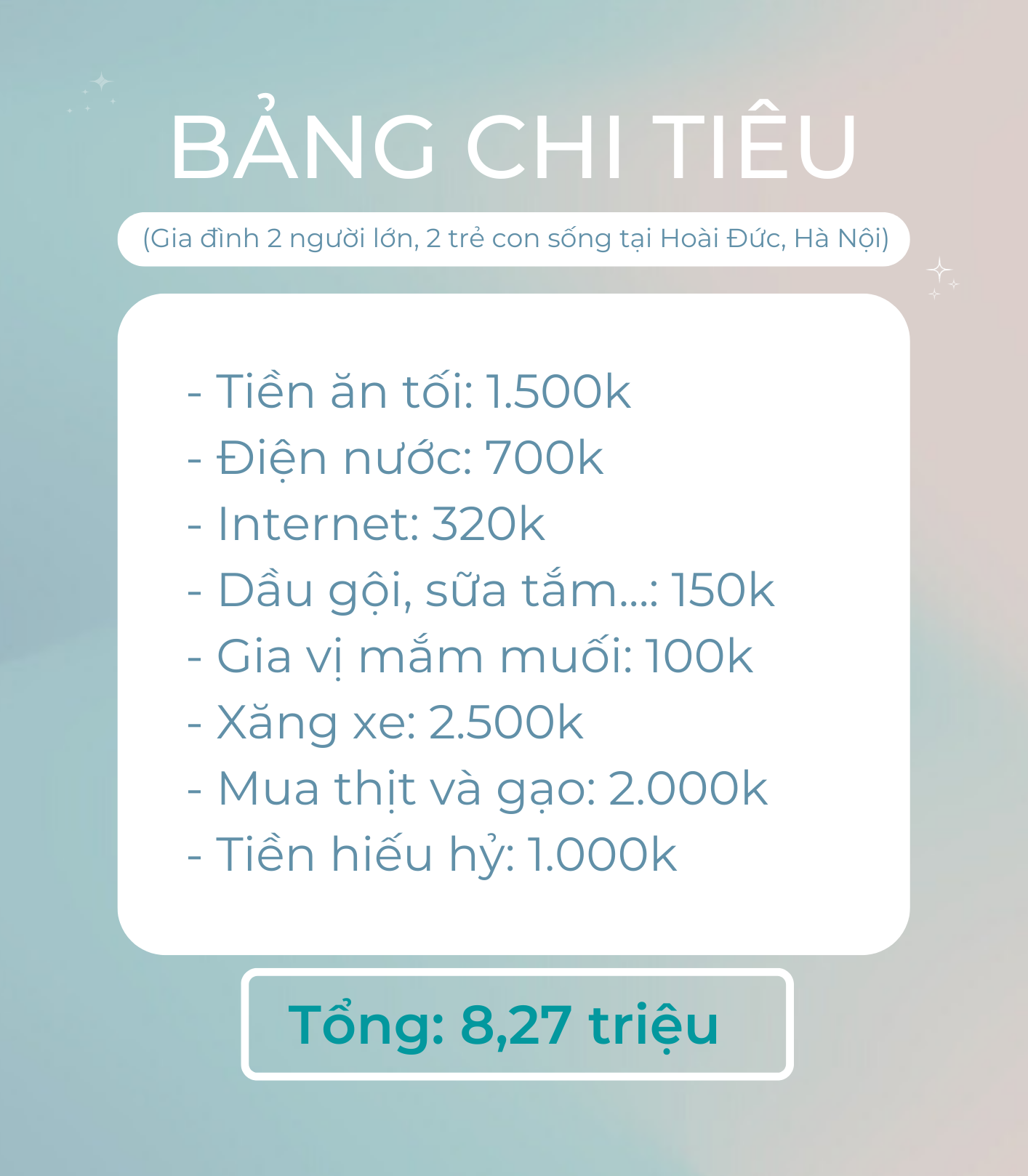 Nhà 2 người lớn, 2 con nhỏ ở Hoài Đức, Hà Nội: Thu nhập 16 triệu, tiêu xong vẫn dành dụm được để gửi ngân hàng - Ảnh 4.