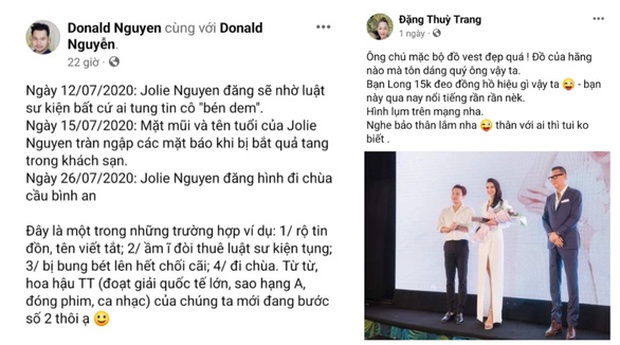 Hoa hậu Thùy Tiên nêu 2 Facebooker đăng ảnh, ám chỉ liên quan đường dây bán dâm - Ảnh 2.