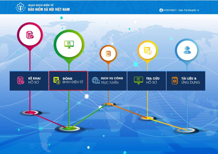 Hướng dẫn gia hạn thẻ BHYT hộ gia đình có giảm trừ mức đóng online - Ảnh 2.