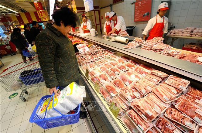 Trung Quốc đối mặt với lạm phát giá thịt lợn - Ảnh 1.