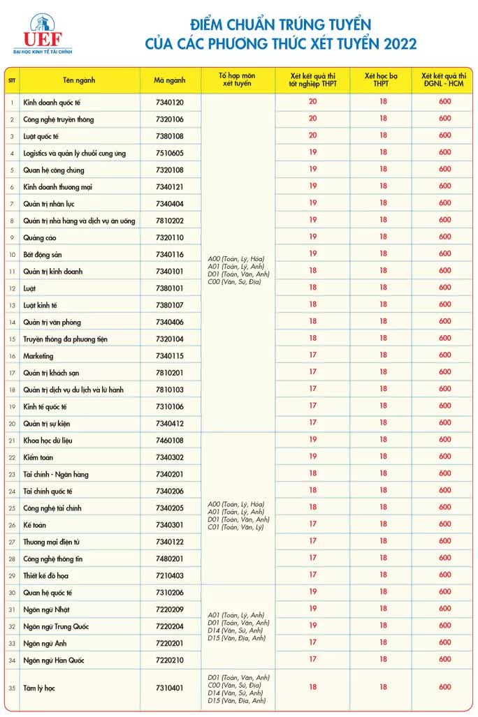 Nhiều trường ĐH lớn tại TP HCM công bố điểm chuẩn - Ảnh 5.