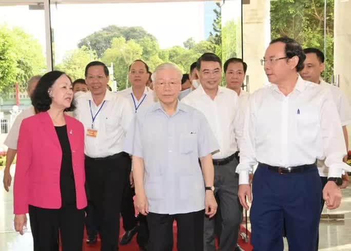 Tổng Bí thư Nguyễn Phú Trọng thăm và làm việc tại TP HCM - Ảnh 1.