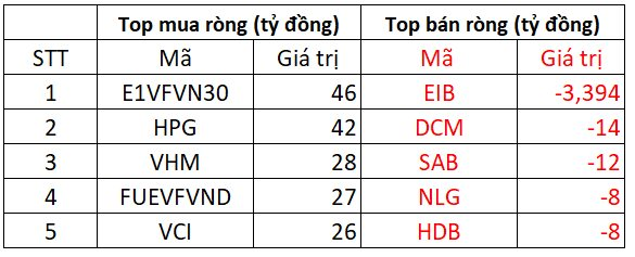 Phiên 13/1: Khối ngoại quay đầu bán ròng hơn 3.000 tỷ đồng, thỏa thuận đột biến EIB - Ảnh 1.