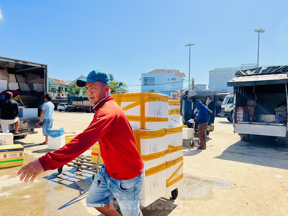 Trời vừa hửng nắng, tàu chạy hết công suất để kịp ‘chở Tết’ ra đảo Lý Sơn - Ảnh 21.