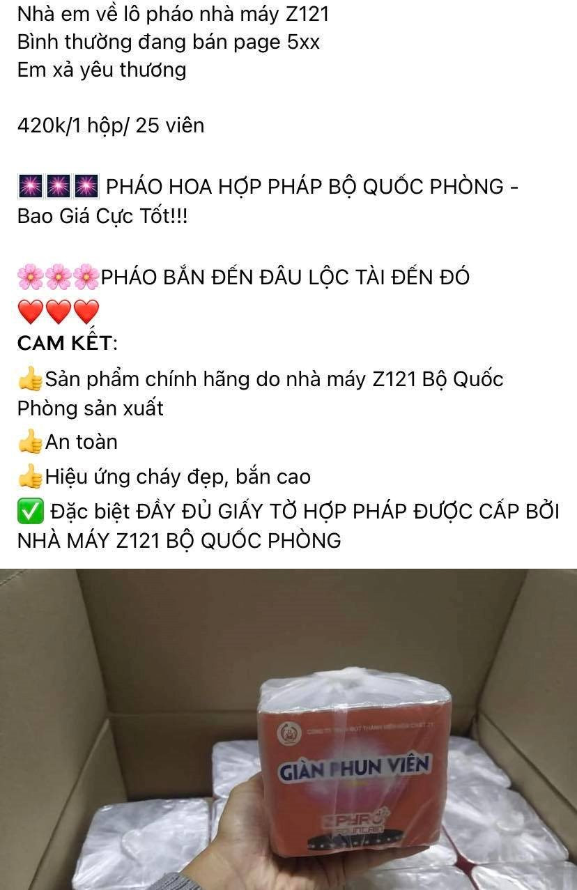 Qua mùa loạn giá, pháo hoa Z121 giảm giá mạnh, dân buôn đồng loạt hô bán xả lỗ chạy đua với Tết - Ảnh 3.