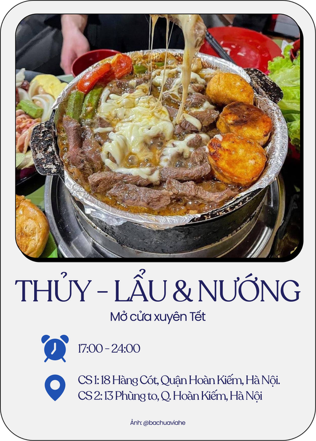 Loạt quán ăn mở cửa xuyên Tết 2023 ở Hà Nội: Món gì cũng có cho các bạn tha hồ rủ nhau tụ tập đầu năm - Ảnh 9.