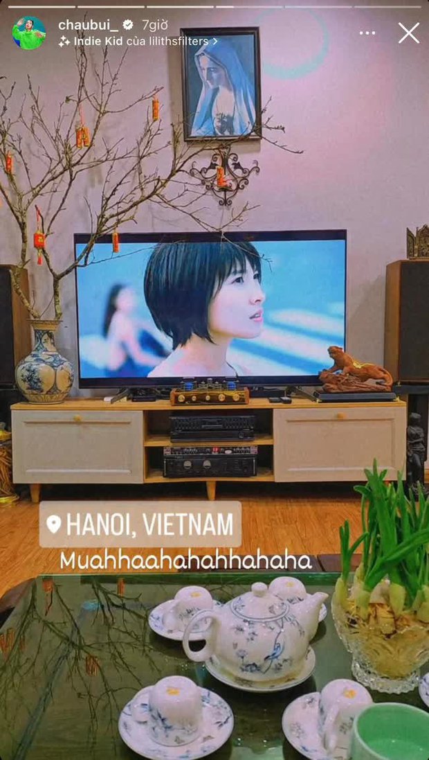 Tết nhà sao Việt: Á hậu Mâu Thuỷ tậu chậu mai cao 2 mét, vợ chồng Cường Đô La - Đàm Thu Trang chưng mai đào quất kín nhà - Ảnh 10.