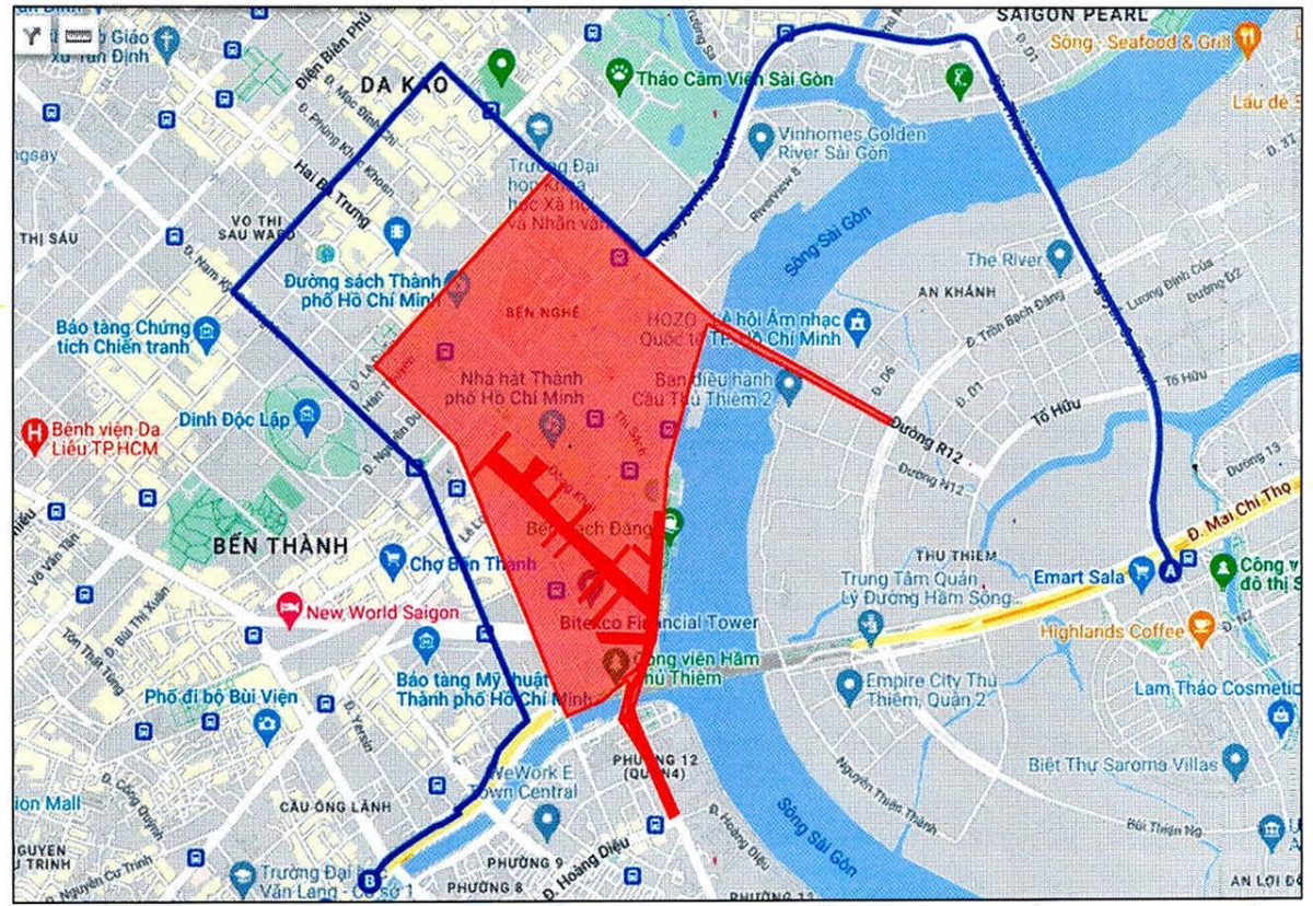 TP.HCM cấm một số tuyến đường Quận 1 đêm giao thừa Tết Quý Mão - Ảnh 4.