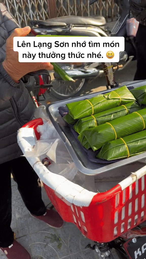 Món bánh xanh mướt đặc sản Lạng Sơn được cư dân mạng thích thú vì cái tên cực lạ - Ảnh 7.