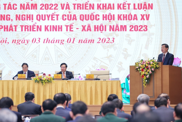 6 quan điểm, trọng tâm chỉ đạo điều hành, 11 nhóm nhiệm vụ giải pháp chủ yếu của Chính phủ về phát triển KTXH năm 2023 - Ảnh 1.