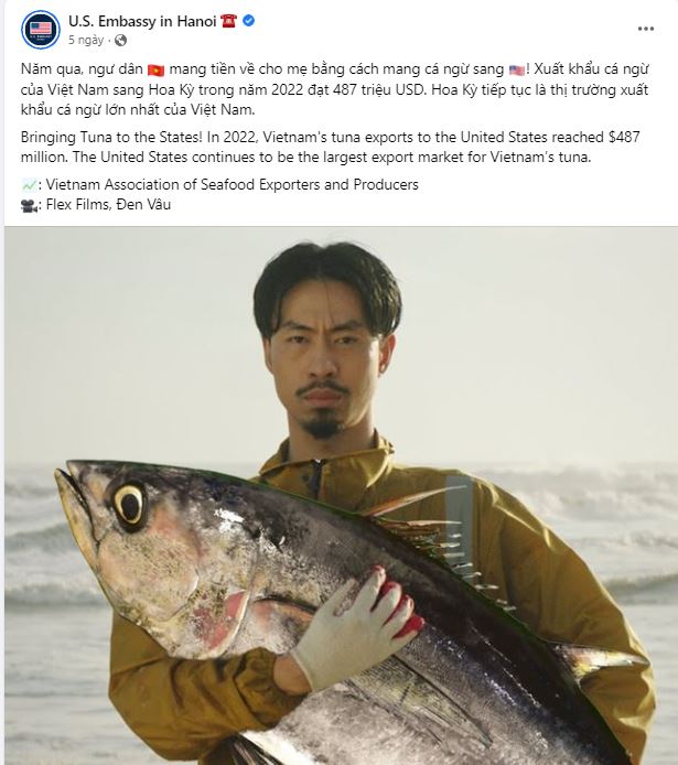 Xuất khẩu cá ngừ của Việt nam sang Mỹ năm 2022 đạt 487 triệu đô, Đen Vâu bất ngờ được gọi tên - Ảnh 1.