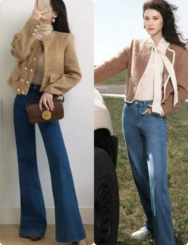 Blazer tweed   jeans ống rộng: - Ảnh 12.