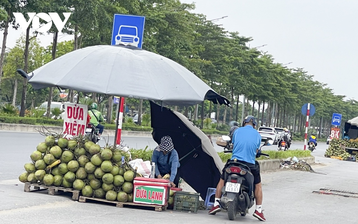 Xe tải bán hoa quả nghênh ngang trên đường phố Hà Nội, sao không ai dẹp? - Ảnh 11.