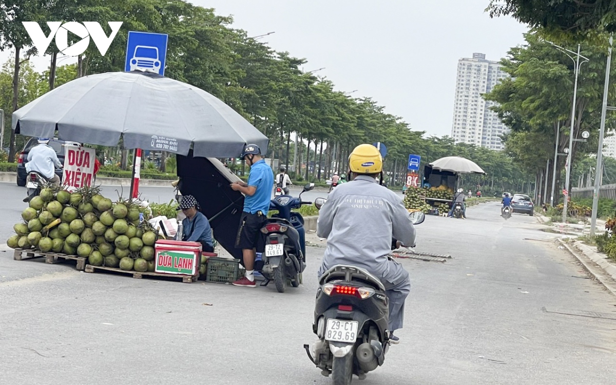 Xe tải bán hoa quả nghênh ngang trên đường phố Hà Nội, sao không ai dẹp? - Ảnh 22.