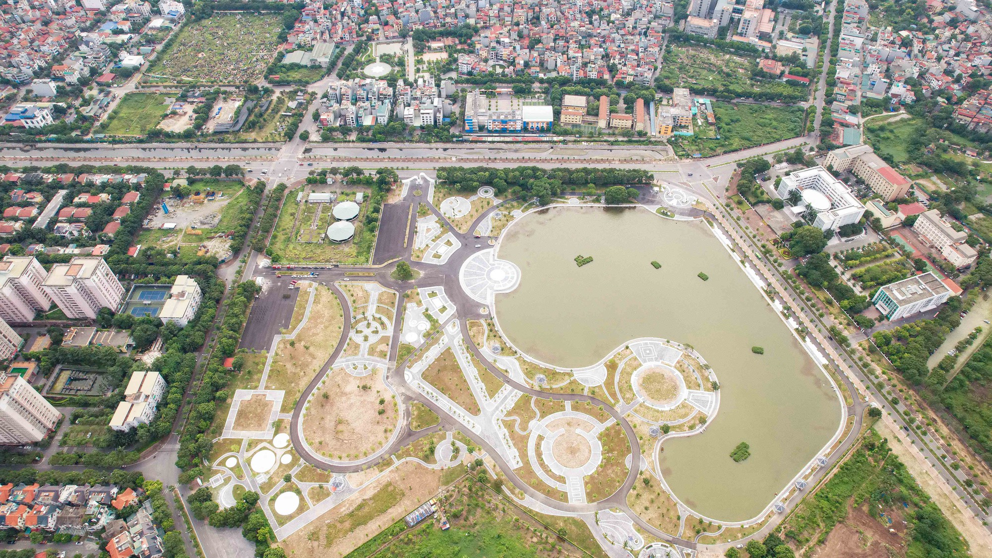 Hà Nội có thêm công viên rộng 157.000 m2, đầu tư gần 100 tỉ đồng  - Ảnh 1.
