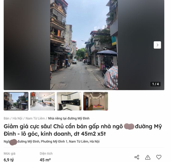 Giá nhà trong ngõ sâu ở Hà Nội giảm mạnh - Ảnh 2.