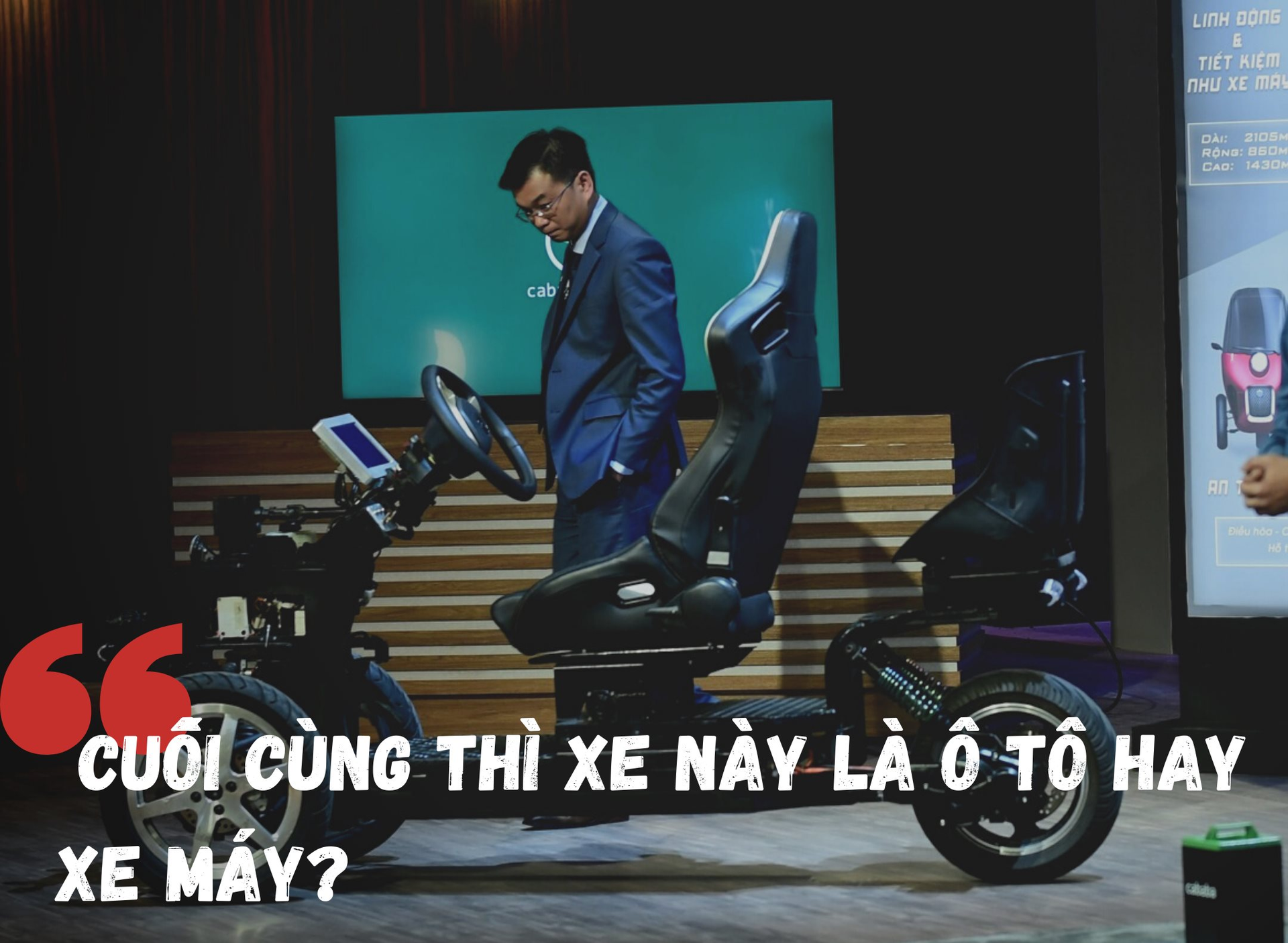 5 “tử huyệt” của xe điện 3 bánh tự chế lên Shark Tank: Không thể so với Dat Bike, tự thân xin kiểm định thì 3 năm nữa chưa chắc chốt deal được với Shark? - Ảnh 1.