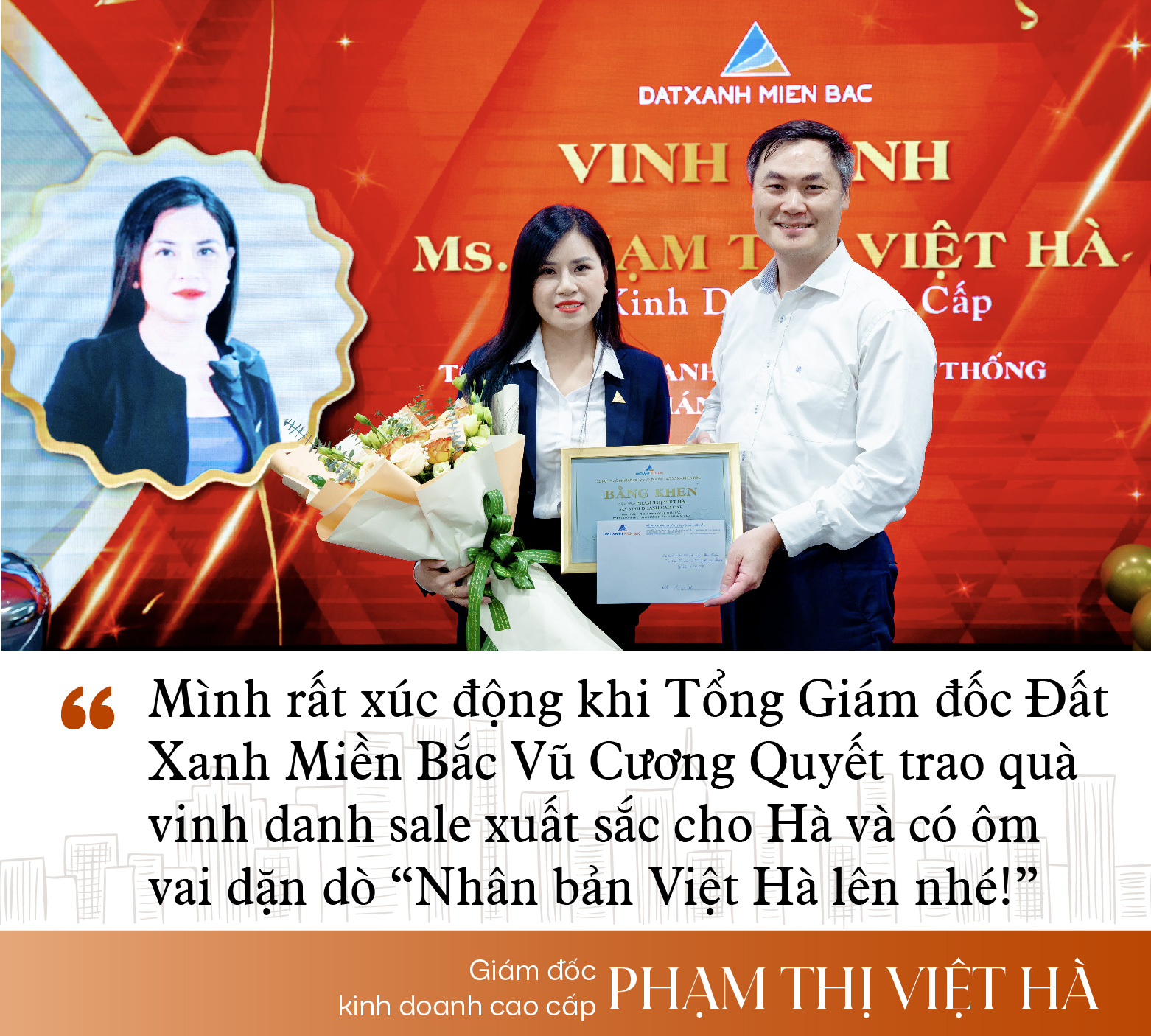 "Nữ tướng" kinh doanh Đất Xanh Miền Bắc Phạm Thị Việt Hà: 18 tuổi đầu tư đất lãi 100 lần, sẵn sàng bỏ vị trí Phó giám đốc đi làm sale bất động sản - Ảnh 9. "Nữ tướng" kinh doanh Đất Xanh Miền Bắc Phạm Thị Việt Hà: 18 tuổi đầu tư đất lãi 100 lần, sẵn sàng bỏ vị trí Phó giám đốc đi làm sale bất động sản - Ảnh 9.