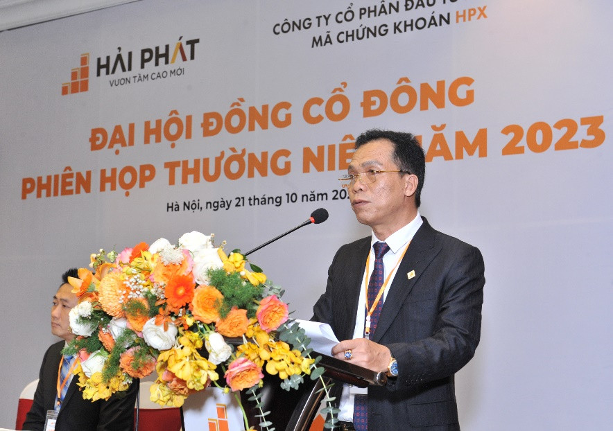 Hải Phát Invest tổ chức thành công ĐHCĐ 2023: Ông Đỗ Quý Hải tiếp tục giữ chức Chủ tịch HĐQT - Ảnh 1.