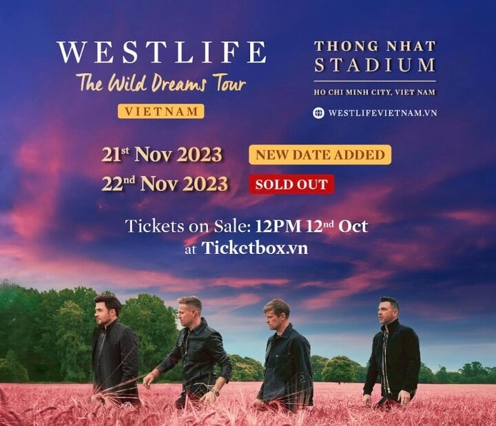 Nhóm Westlife tổ chức thêm một đêm diễn tại Việt Nam - Ảnh 1.