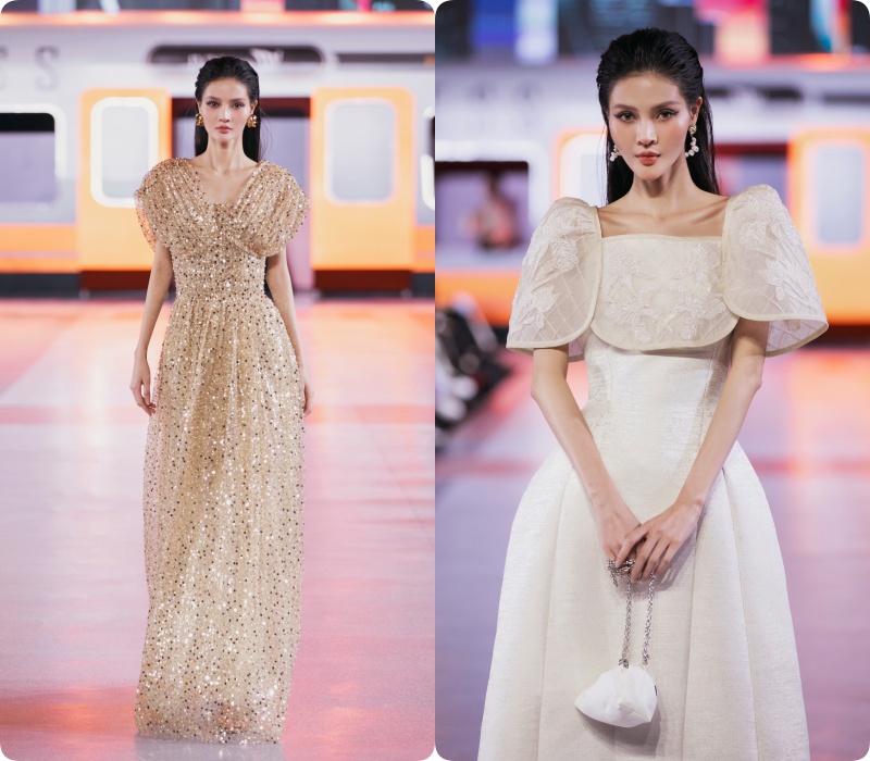 HH Đỗ Mỹ Linh tái xuất sau sinh con, MC Mai Ngọc đẹp phát sáng tại fashion show hot nhất nhì thu đông 2023 - Ảnh 15.