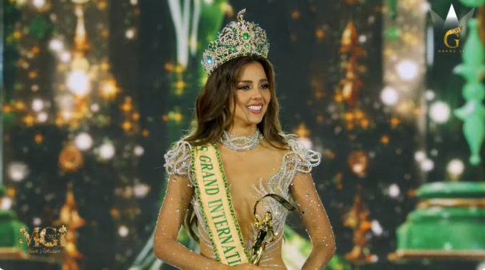 Lê Hoàng Phương giành ngôi Á hậu 4, người đẹp Peru đăng quang Hoa hậu Hòa bình Quốc tế -  Miss Grand International 2023 - Ảnh 1.