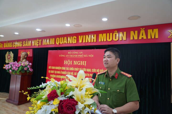 Phó Giám đốc Công an Hà Nội: Vụ cháy chung cư mini để lại nhiều trăn trở - Ảnh 1.