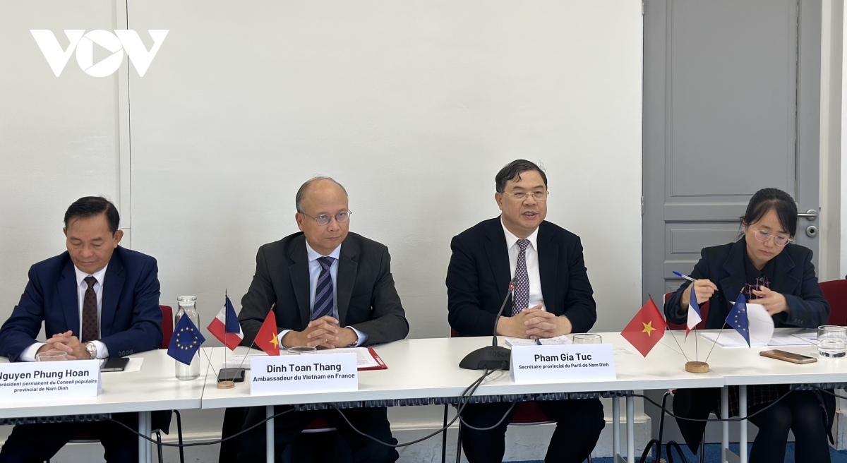 Nam Định sẽ tạo mọi điều kiện để đón các doanh nghiệp Pháp tới đầu tư - Ảnh 3.