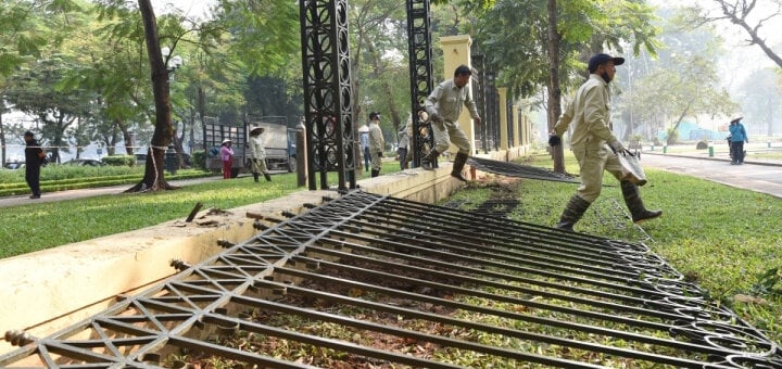 Hà Nội sẽ tháo dỡ toàn bộ hàng rào Công viên Thống Nhất