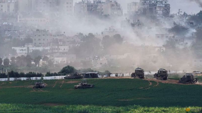 Israel tung hình ảnh đoàn xe tăng ở Dải Gaza - Ảnh 1.