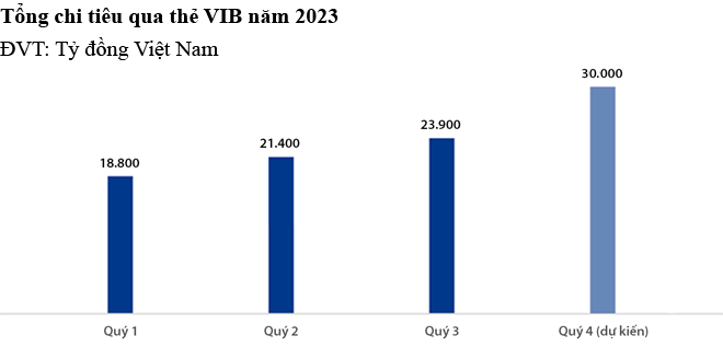 Chi tiêu qua thẻ VIB dự kiến chạm mốc 4 tỷ USD trong năm 2023 - Ảnh 3.