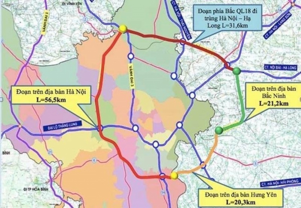 Vì sao 112km cao tốc thuộc dự án Vành đai 4 Hà Nội chưa chọn được nhà thầu? - Ảnh 2.