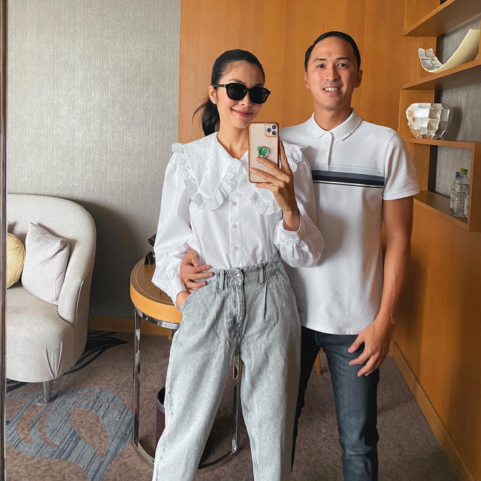 Thời trang cặp đôi sang xịn mịn của Tăng Thanh Hà và Louis Nguyễn - Ảnh 8.