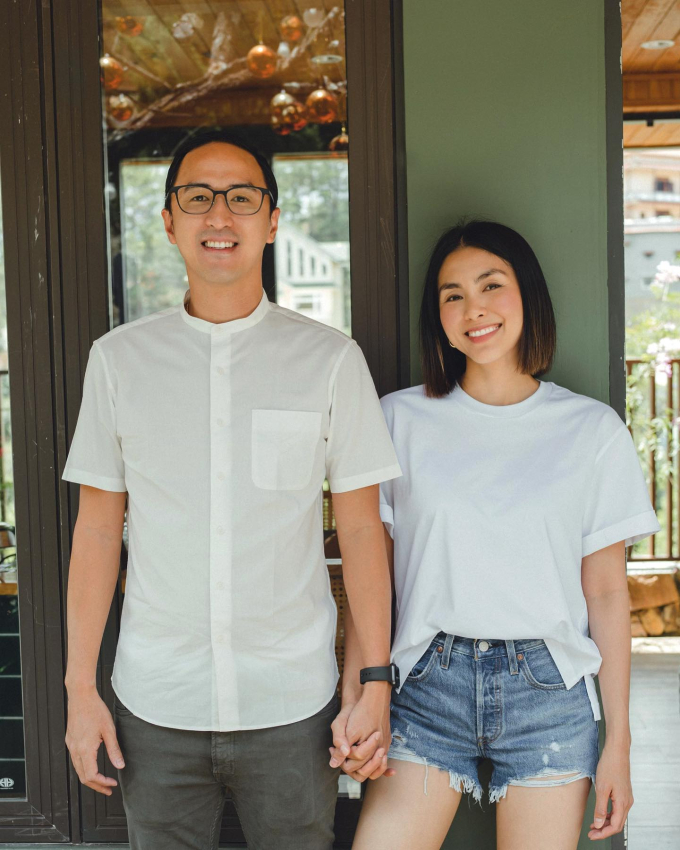 Thời trang cặp đôi sang xịn mịn của Tăng Thanh Hà và Louis Nguyễn - Ảnh 6.
