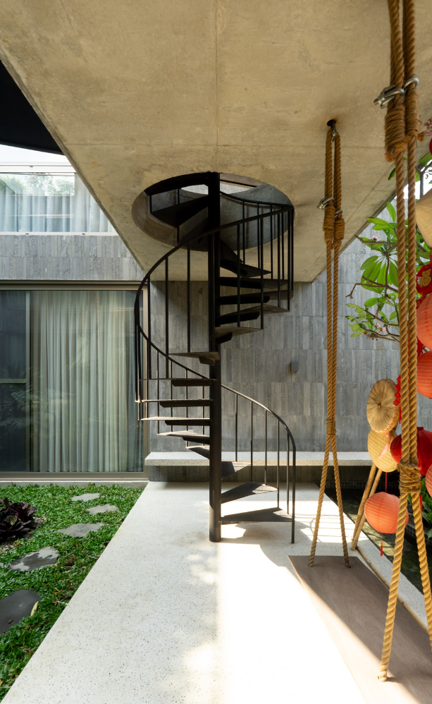 Phong cách nhiệt đới Á Đông kết hợp kiến trúc hiện đại trong căn biệt thự ven sông - Ảnh 16.