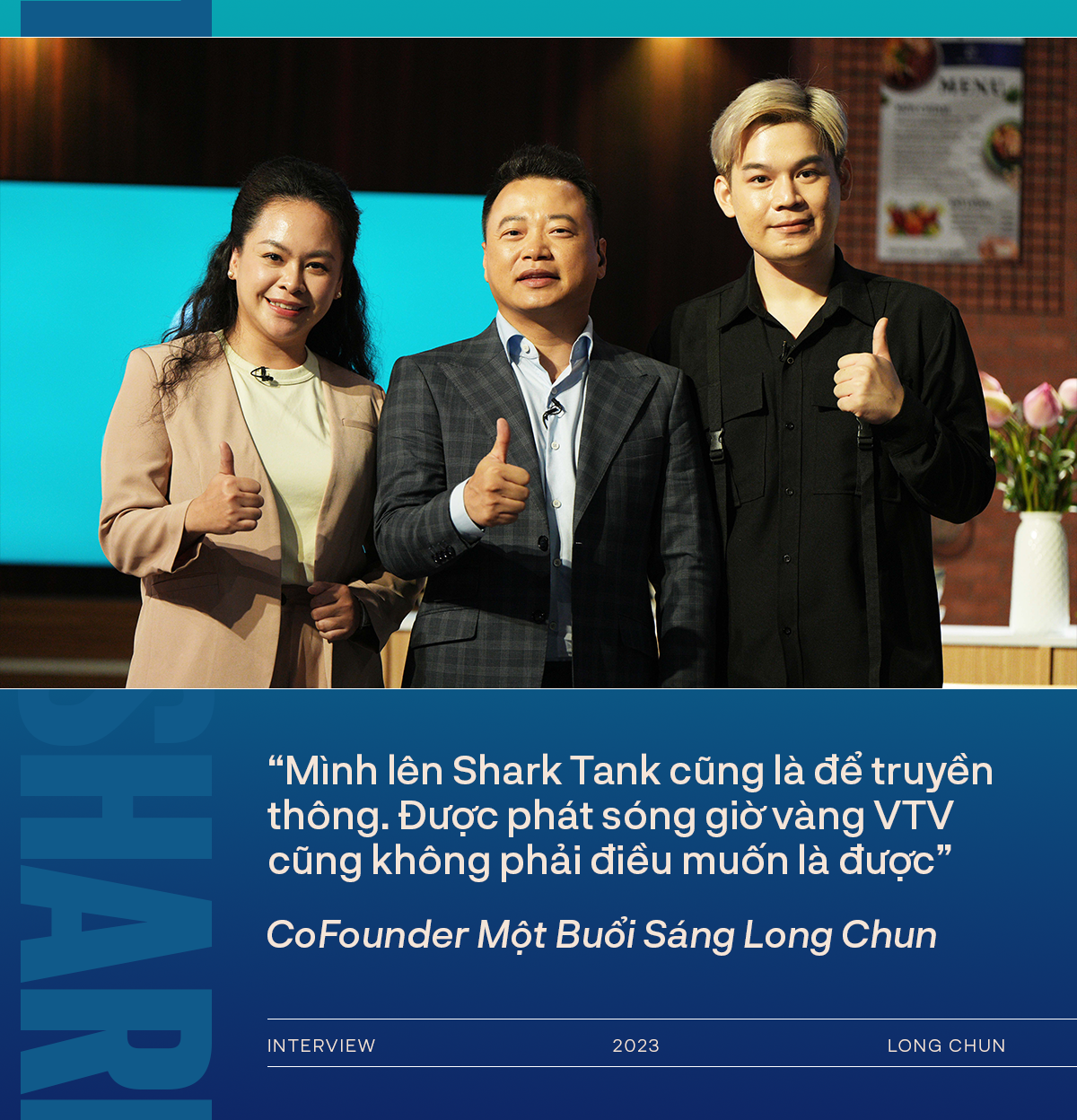 Tiktoker Long Chun sau thương vụ 2 tỷ trên Shark Tank: Shark Bình đã ghé Một Buổi Sáng ăn bún thang, nếu lương duyên không thành tụi em vẫn &quot;happy&quot; - Ảnh 1.